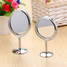 1:2 увеличительное зеркало для макияжа серебряное настольное двухстороннее косметическое зеркало для макияжа со стеклянной металлической подставкой косметическое зеркало для лупы 2024 - купить недорого