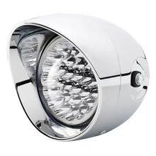Universal Chrome/Black 7" LED Motorcycle Bullet Headlight Headlamp Front Light For Harley Bobber Chopper Bullet Plastic 2024 - buy cheap