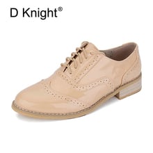 Women Quality Flats Genuine Leather Lace-up Oxford Shoes For Women Spring Autumn Handmade Size 32-43 Casual Brogues Ladies Shoes 2024 - buy cheap