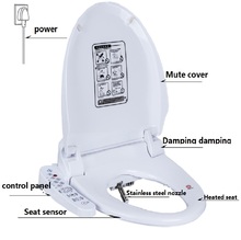 WC Toilet Seat Cover Smart Bidet ass tapa wc sitz bidet toilet seat heated lid washlet toilets Bathroom Warm toiletbril clean 2024 - buy cheap