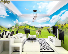 beibehang Custom 3d wallpaper mural grassland pasture animal world theme space full house wall papers home decor papel de parede 2024 - buy cheap