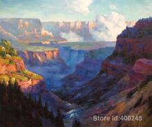 Impressionist art Looking Across the Grand Canyon Edward Henry Potthast paintings home decor Handmade High quality 2024 - buy cheap