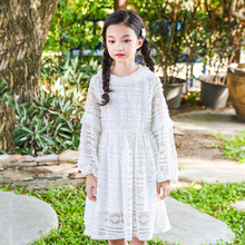 Girl Dress 2018 Korean New Baby Girl Clothes Kids Dress for Girls Children Princess Lace Dresses for Wedding and Party Clothes 2024 - buy cheap