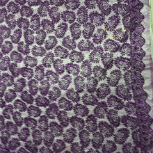 hot sale glued glitter lace fabric indian tulle mesh fabric in purple for sexy dress 2024 - buy cheap