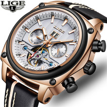 2019 relojes LIGE para hombre, reloj mecánico automático de lujo de marca, reloj resistente al agua, deportivo de negocios, para hombre 2024 - compra barato