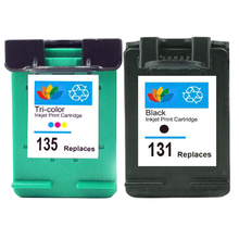 Cartuchos de tinta reabastecidos para fotosmart, compatíveis com hp135., modelos de 135, 1500, 1510, 1513, 1600, 1610, 2300 e 2600. 2024 - compre barato