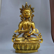 wedding decoration 19" Tibet Buddhism bronze copper Tara goddess Vajrasattva Kwan-yin Buddha statue 2024 - buy cheap