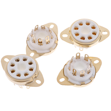 4pcs Ceramic 8pin Octal Tube Socket Valve Tube Base For EL34 KT88 6550 6L6 GZ34 5881 274B 5AR4 Vintage Tube AMP Hifi Audio DIY 2024 - buy cheap