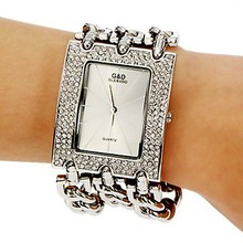 2016 Women's Fashion Watch Best Selling Quartz Wristwatch Analog Crystal Rectangle Dial Rhinestone Watches Ladies Casual 2024 - buy cheap