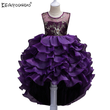 Vestido infantil sem mangas para meninas, vestidos de casamento para halloween e princesas 2018 2024 - compre barato