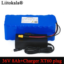 Liitokala 36V 8Ah 500w 18650 Rechargeable battery pack XT60 plug modified Bicycles,electric vehicle Balance car+ 42v 2A Charger 2024 - buy cheap