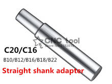 1PCS Drill Sleeve C16 or C20 B10/B12/B16/B18/B22 Straight Shank Adapter Drill Chuck Arbor Drilling Lathe 0.6-6/1-10/1-13/3-16mm 2024 - buy cheap