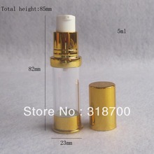 Portable Empty 5ml Airless Plastic Lotion pump cream bottle  5cc Refillable vacuum lotion bottle cosmetic and packaging 2024 - buy cheap