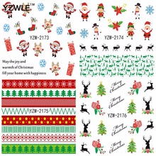 1 Sheet Christmas Design DIY Decals Nails Art Water Transfer Printing Stickers Accessories For Nails 2024 - buy cheap
