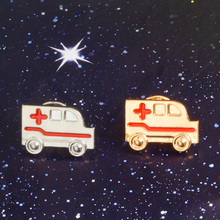 Matel Colors Red Ambulance Enamel Badge Lapel Pin Brooch Medical Jewelry for Doctor/Nurse/Medical Student Gift 2024 - buy cheap