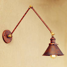Arandela Retro Loft Industrial Wall Lamp Vintage Wandlamp Swing Long Arm Wall Light Fixtures Edison Wall Sconce Applique Murale 2024 - buy cheap