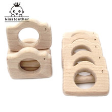 Beech Wooden Camera Natural Handmade Wooden Teether DIY Wood Personalized Pendent Eco-Friendly Safe Baby Teether Toys 2024 - buy cheap