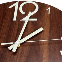 12 Inch Wooden Silent Non-Ticking Kitchen Wall Clocks Luminous Wall Clock With Night Lights For Indoor/Outdoor Living Room 2024 - buy cheap