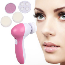 5 In 1 Electric Facial Cleanser Brush Deep Cleansing Skin Pore Blackhead Remove Black Spot Face Skin Care Washing Brush Massager 2024 - купить недорого