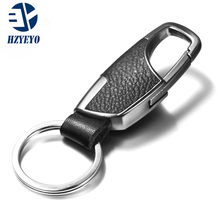 Car Key  Rings Key Chain Genuine Leather Buckle Keychain Car Keyring Gift Creative Auto Accessories HZYEYO 2024 - buy cheap