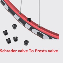 Пластмассовая шайба для велосипедного клапана Schrader Замена обода клапана на клапан Presta AV-FV обода аксессуары для внутренней шины 2024 - купить недорого