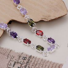 925 jewelry silver plated  jewelry bracelet fine fashion rose bracelet top quality wholesale and retail SMTH258 2024 - buy cheap