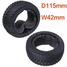 2pcs RC 1/8 Buggy Rubber Tyre Tire Diameter 115 Width: 42mm For HSP Redcat HPI Himoto Exceed AMAX 2024 - buy cheap
