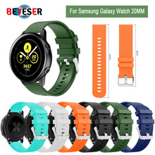 20mm Silicone Watchband for Samsung Galaxy Watch 3 41mm 42mm Soft Band Strap Bracelet for Gear S2 Sport SM-R810 Active 40mm 44mm 2024 - buy cheap