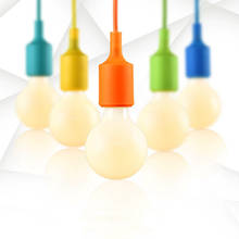 Modern Pendant Lights Colorful E27 Holder Silica Gel Pendant Lamp Creative DIY Kitchen Dinning Room Home Light Fixtures 2024 - buy cheap