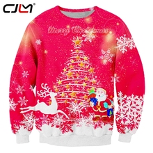 CJLM Man The New Listing Santa Claus Sweatshirt Christmas Tree Pullover 3D Printed Hot Sale Big Size Mens Clothing 2024 - buy cheap