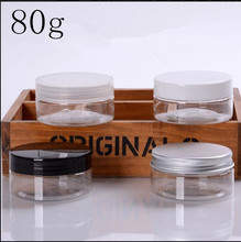80g/ml Clear transparent Plastic Empty Jar Bottle Originales Refillable Cosmetic Cream jars Wax Mineral Mud Packaging Containes 2024 - buy cheap