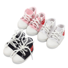 1 Pair 5.5*2.8cm Canvas Shoes For 14.5inch baby girl BJD Doll Fashion EXO Dolls Shoes for Russian DIY handmade Doll Accessories 2024 - buy cheap