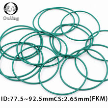 1 шт. Фтор резиновое кольцо FKM уплотнение cs2.65 мм ID77.5/80/82. 5/85/87. 5/90/92. 5 мм уплотнительное кольцо масляное кольцо топливная уплотнительная шайба 2024 - купить недорого