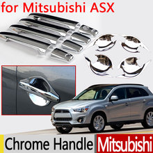 Cubierta de manija de puerta cromada para Mitsubishi ASX 2010-2017, accesorios de pegatinas de estilo de coche, 2011, 2012, 2013, 2014, 2015, 2016 2024 - compra barato