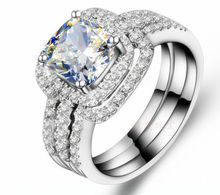 Размер 5-11 ювелирные изделия Choucong принцесса вырез 10kt заполненное белым золотом AAA CZ женское свадебное Женское Обручальное кольцо Набор для подарка на любовь 2024 - купить недорого