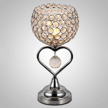 Современные светодиодные настольные лампы с кристаллами, прикроватная лампа для гостиной, спальни, с регулируемой яркостью 2024 - купить недорого