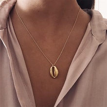 SMJEL Sea Shell Chokers Necklace for Women Summer Gold Shell Jewelry Simple Cowrie Statement Necklace for Girls kolye Jewellery 2024 - buy cheap