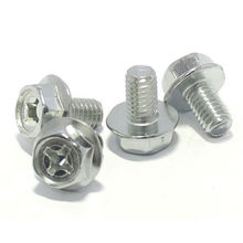 Tornillo de cabeza de brida M5/M6/M8, conector Phillips, tornillo de zincificación, grado 4,8, M8 x 25mm (10 Uds.) 2024 - compra barato