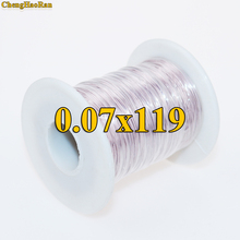 ChengHaoRan 0,07x119 разделяет нити антенны Litz провод в соответствии с продажей хлопок полиэфирная оболочка метров 2024 - купить недорого