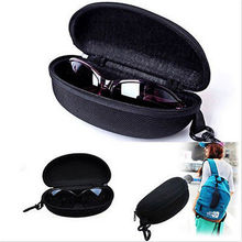 Zipper Eye GlassesHard Case Portable Protector Black Holder Unisex Black Sunglasses Boxes Travel Essential Eyewear Accessories 2024 - buy cheap