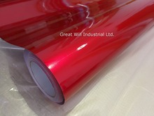 Candy Glossy Red Vinyl Wrap Film Blood Cherry Red Gloss Candy Vinyl Car Wrap Covering Style With Air Bubble Free 1.52*20M/Roll 2024 - buy cheap