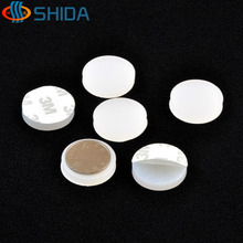 50 PCS 30*5mm Self Adhesive White Anti Slip Silicone Furniture Bumper Pads, Flat Rubber Feet Pads for Cabinet, Shock Absorber 2024 - buy cheap