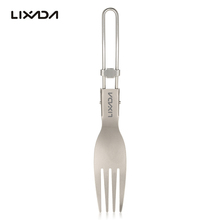 Lixada Titanium Fork Outdoor Camping Picnic Tableware Ultralight Portable Dinner Fork Flatware For Camping Kitchen Cookware 2024 - buy cheap