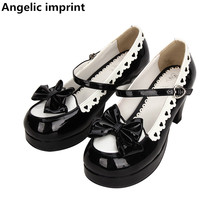 Angelic imprint handmade woman mori girl lolita cosplay shoes lady high heels pumps platform shoes women princess dress shoes 47 2024 - buy cheap