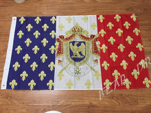 Королевский Стандартный флаг Наполеона, французский флаг, баннер из полиэстера, индивидуальный флаг, бесплатная доставка, два размера на выбор 2024 - купить недорого