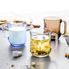 Tazas de café de vidrio resistentes al calor, taza de té para oficina, té, café, 2 unids/set/juego 2024 - compra barato