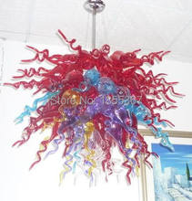 Free Shipping Excellent Home Lighting Hand Blown Murano Glass Chandelier 2024 - buy cheap