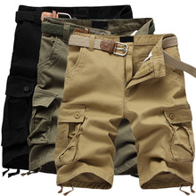 Summer Men's Cargo Shorts Baggy Multi Pocket Military Zipper Casual Short Plus Size 44 Breeches Male Tactical Shorts Trousers 2024 - buy cheap
