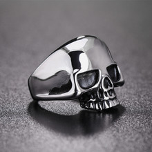 316L Stainless Steel man Skull ring top quality new Designed products Fashion punk Jewelry drop shipping HF010 2024 - buy cheap