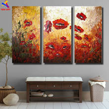 TBM ART Textured Poppies Flower Picture Wall Art for Living Room Hand-painted Modern Abstract Oil Painting on Canvas JYJ058 2024 - buy cheap